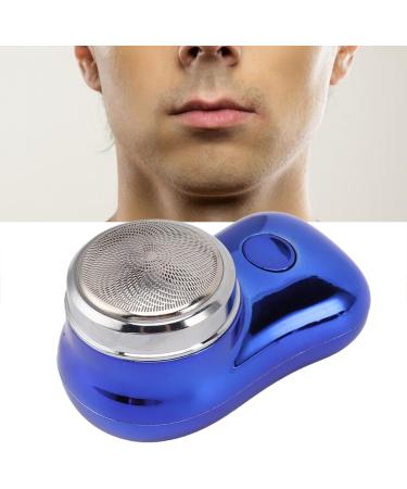 Mini Beard Trimmer Mini Hair Clipper with Stainless Steel Blades Low Noise Pocket Size for Home (Polished Blue) - Buy Online on GoSupps.com