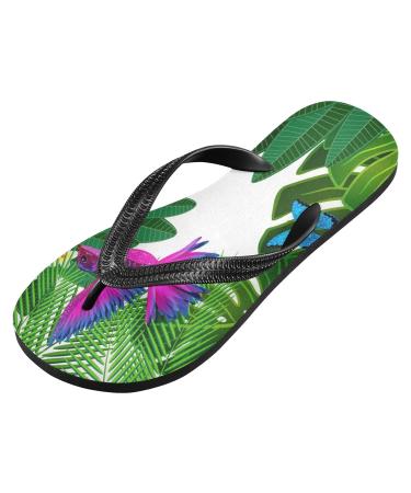 Shop Mnsruu Tropical Flower Flip-Flops | XXL Men & Women | Perfect for Home Hotel Spa & Travel - Buy Online on GoSupps.com