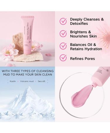 Sakura Clay Face Mask Pink Clay Mask With Cherry Blossom Cherry Blossom Clay Mask Controlling Oil Mud Mask Sakura Face Masks Deep Cleans Pink Face Mask Shrink Pore All Skin Types - Buy Online on GoSupps.com