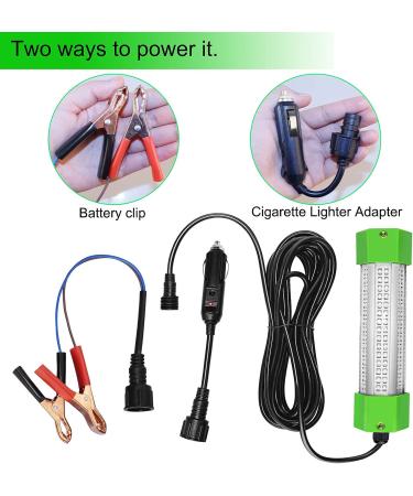 Ankey 12V 100W 6000 Lumen LED Fish Bait Crappie Luring Light - Submersible Night Fishing Lure with 24.6 Ft Cord - Buy Online on GoSupps.com