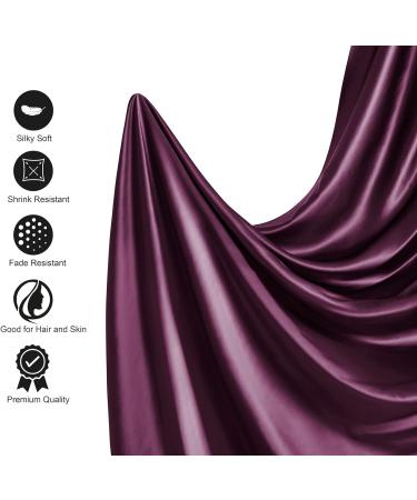 Lanest Housing Satin Sheets Full Size Set - Silky Soft, Fade Resistant Bedding with Extra Deep Pocket - Purple Full (4 Piece Set) - Buy Online on GoSupps.com
