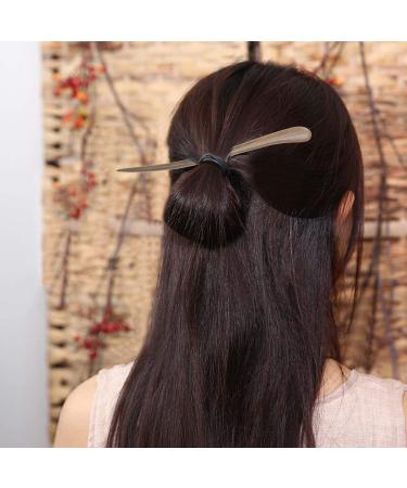 Lurrose 2pcs Vintage Sandalwood Hair Chopsticks Hairpins - Elegant Hair Decor for Women & Girls - International Shipping Available - Buy Online on GoSupps.com