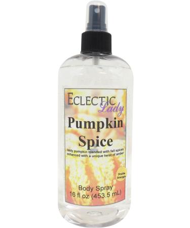 Pumpkin Spice Body Spray (Double Strength) 16 ounces Body Mist for Women with Clean Light & Gentle Fragrance Long Lasting Perfume with Comforting Scent for Men & Women Cologne with Soft Subtle