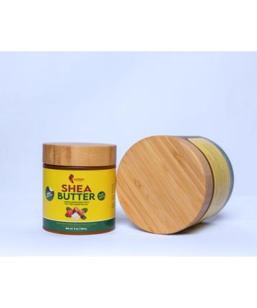 Organic Virgin Shea Butter with Tea Tree Essential Oil 250g for Body Hair Face Skin Firming Anti-Acne Dry Skin