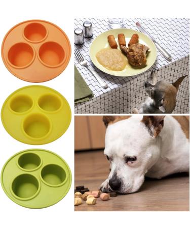 PERZOE Dog Treat Molds Homemade Freezable Silicone Mold Easy Clean Dog Ice Cube Trays for Chocolate Candy Jelly Ice Cube Dog Treats Lemon Yellow - Buy Online on GoSupps.com