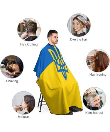 Ukrainian Flag Hair Salon Cape | Adult Hairdressing Gown & Barbers Apron International Shipping Available - Buy Online on GoSupps.com