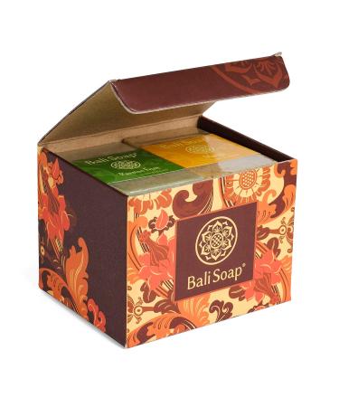 Bali Soap Orange Collection - All Natural Handmade Vegan Bar Soap for Men & Women - 6pc Variety Scent Set - 3.5oz each - Buy Online on GoSupps.com