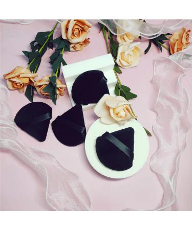 Buy HEYMKGO 3 Pcs Powder Puff Set Triangle Velvet Makeup Sponge for Dual Use | Reusable Wet & Dry Face Cleansing Puff | International Shipping Available - Buy Online on GoSupps.com