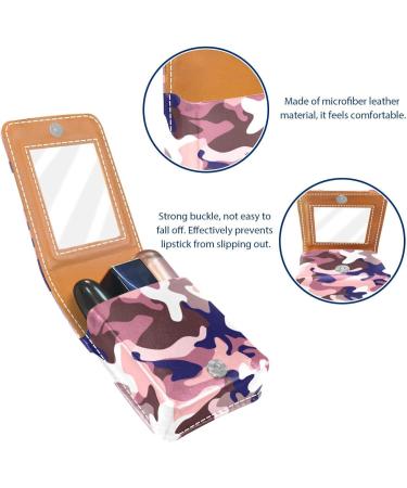 Travel Lipstick Organizer Case | Portable Makeup Bag with Mirror | Camouflage Style Z169s9mdsk - Perfect for International Shipping - Buy Online on GoSupps.com