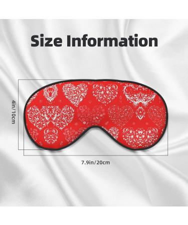 Love Print Unisex Sleep Eye Mask - Soft Comfort Eye Shade for Travel Yoga & Shift Work - Buy Online on GoSupps.com