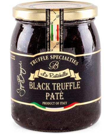 La Rustichella - Black Truffle Pate Large (500g, 17.64 OZ ) Vegan, Gluten Free , Cholesterol Free