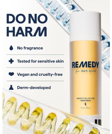 Remedy for Dark Spots | Advanced Night Treatment with Retinol & Kojic Acid | For Discoloration and Uneven Tones | With Glutathione Niacinamide Mandelic Acid | By Dermatologist Dr. Shah 1 fl. oz - Buy Online on GoSupps.com