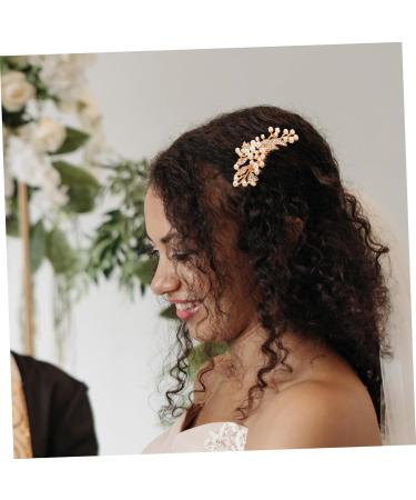 FOYTOKI Hair Comb for Women Hair Side Comb for Women Wedding Hair Accessories for Bride Pearl Hair Side Comb Rhinestone Side Comb Decorative Hair Comb Bride Hair Accessories - Buy Online on GoSupps.com