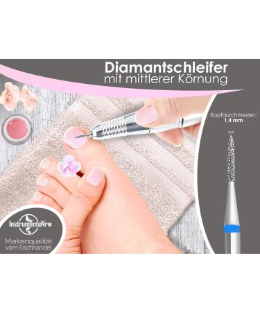 Diamond Grinder Cutter Flame - Medium Grain Foot Care & Manicure/Pedicure Tool for Skin & Nails | International Shipping - Buy Online on GoSupps.com