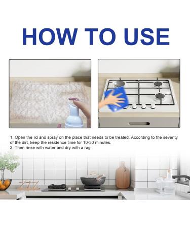 Kitchen Foam Cleaner All-Round Kitchen Cleaning Foam Japanese Multi-Purpose Cleaner Spray Japanese Professional Kitchen Oil Stains Removing Cleaner Bubble Cleaner Foam Spray (2pcs) - Buy Online on GoSupps.com
