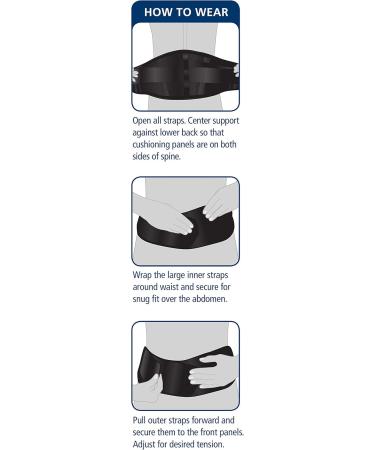 iGO Back Support - Black Small/Medium | Ergonomic Pain Relief | International Shipping Available - Buy Online on GoSupps.com