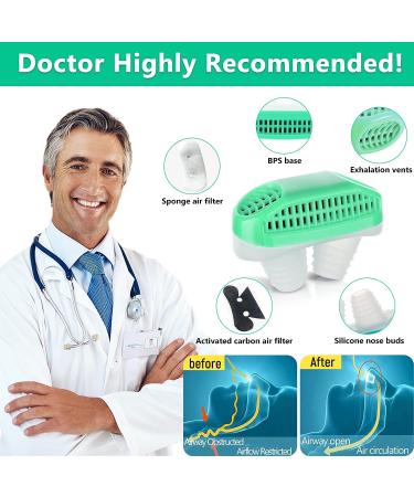 Anti Snoring Device - Stop Snoring Solution for Better Sleep | Ideal for CPAP Users | Comfortable Nasal Snoring Aid for Men & Women - Buy Online on GoSupps.com