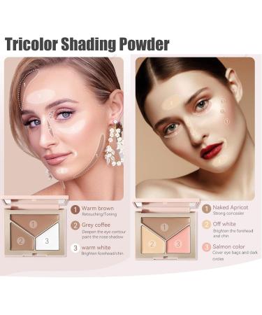 Joyeee Cream Concealer Brighten Contour Palette Concealer Makeup Powder Palette Long-Lasting Full Coverage Face Travel Size Makeup Concealer Palette - Buy Online on GoSupps.com
