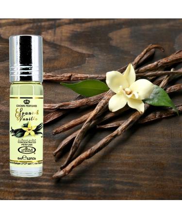 Al-Rehab Spanish Vanilla Perfume Oil 6ML (0.2 Oz) (PACK OF 3) - Arabian Perfume Oils For Women - Long Lasting Concentrated Perfume Oil - A Luxurious Soft & Sweet Women's Fragrance For An Elegant Touch Spanish Vanilla (PACK OF 3) - Buy Online on GoSupps.com