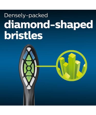 Philips Sonicare DiamondClean Black Toothbrush Heads - HX606295, 2-Pack - Buy Online on GoSupps.com