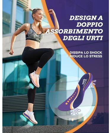 QBK Arch Support Insoles for Heel Spur Relief | Prevent Metatarsalgia & Overpronation | XL Violet (Men 45-48) - Ideal for Work & Standing - Buy Online on GoSupps.com