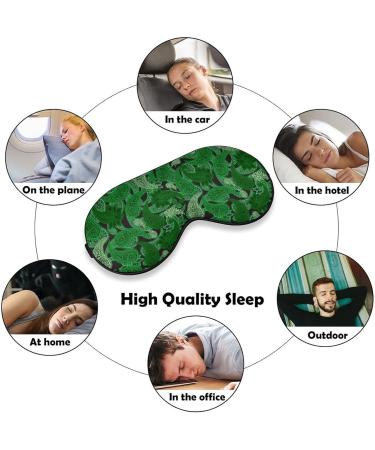Buy Green Paisley Sleep Mask for Women - Adjustable Eye Shades with Elastic Strap for Ultimate Comfort - Buy Online on GoSupps.com