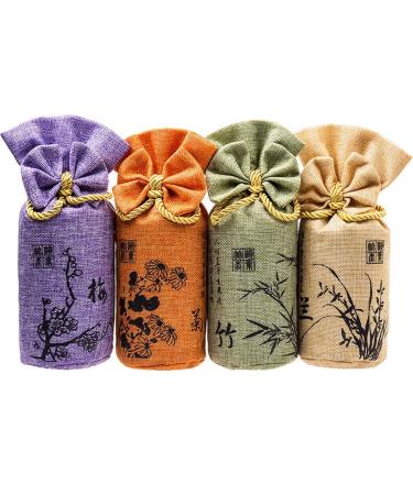Buy Bamboo Coal Air Purification Bags - Activated Carbon Odor Absorbers & Moisture Fresheners (4 Pack 250g Each) - Eco-Friendly Home & Car Solutions - Buy Online on GoSupps.com