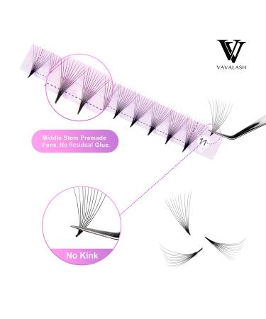 Russian Volume Eyelash Extensions 10D 0.07 D 8-15mm - Middle Stem, Heat Bonded Premade Fans - Volume Lash Supplies - Buy Online on GoSupps.com