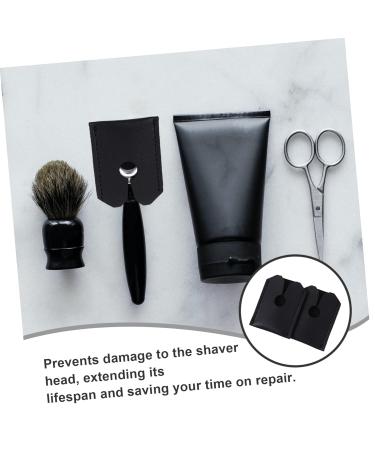Coophya 2ST Leather Razor Head Case | Protective Razor Bag | Travel-Friendly Synthetic Leather Design - Buy Online on GoSupps.com