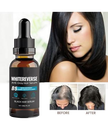  G n rique Reverse Gray Hair Oil Nourishing Lightweight Moisturizing Drops Non Greasy Anti Grey Formula Restore Natural Color Thicker Hair Ideal for Women Men and Daily Use 30ml - Buy Online on GoSupps.com