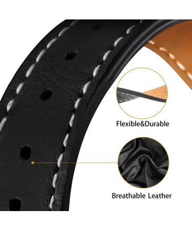Mornex Replacement Leather Band for Fitbit Charge 2 - Gunmetal Black Special Edition - Genuine Leather Wristband for Men and Women (Black Buckle) - Fits 5.5 to 8.1 Inch Wrists - Buy Online on GoSupps.com