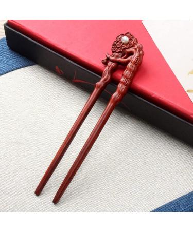 LALAFINA Wooden Hairpin Hair Forks 2 Prong Updo Women Hair Accessories Hair Styling Chinese Chopsticks Hair Accesories Hair Accessory for Girls Dropshipping Man Wide Tooth Comb - Buy Online on GoSupps.com