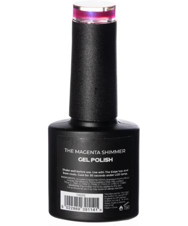 THE EDGE Gel Nail Polish 8ml - The Magenta Shimmer - UV/LED Manicure/Pedicure for Salon & Home Use Highly Pigmented/Long Lasting/2-Coat Coverage - Buy Online on GoSupps.com