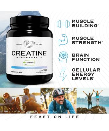 Muscle Feast Creatine + Isolate Bundle: 1 Creatine Powder (Unflavored 2lb) + 1 Whey Protein Isolate (Chocolate 2lb) | Premium Supplements Vegetarian Gluten Free - Buy Online on GoSupps.com