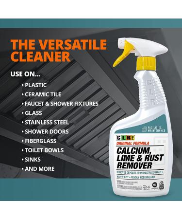 CLR PRO Calcium Lime & Rust Remover - 32oz Spray Bottle (Pack of 2) - Removes Tough Stains & Hard Water Deposits - Buy Online on GoSupps.com