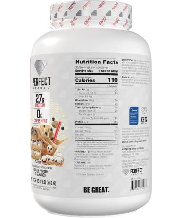 Perfect Sports Diesel 100% New Zealand Whey Isolate (2lbs) Th bulles au sucre brun - Prot ines - Isolat de prot ines de lactos rum Th bulles au sucre brun 2lbs - Buy Online on GoSupps.com