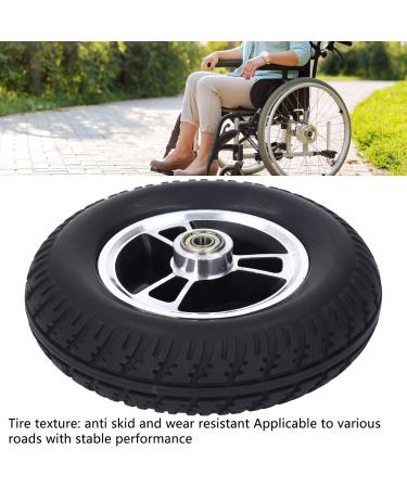 Wheelchair Wheel Hub 17.78Cm 7 Inch Wheels 7In Rehabilitation Tire Pu Alloy Wheels 47Mm 1.85In Replacement Wheels - Buy Online on GoSupps.com