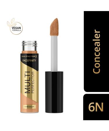 Max Factor Facefinity Multi-Perfector Concealer 6n - All-in-One Lightweight Instant Brightening Vegan Customizable Coverage - Ideal for Concealing Imperfections - Buy Online on GoSupps.com