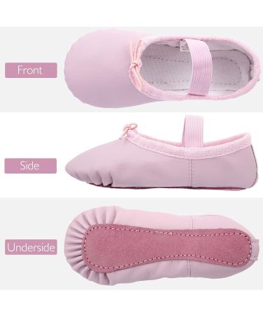 Kefiyis Pink Leather Ballet Shoes for Girls & Women - Perfect Dance Slippers (34 EU) - Buy Online on GoSupps.com