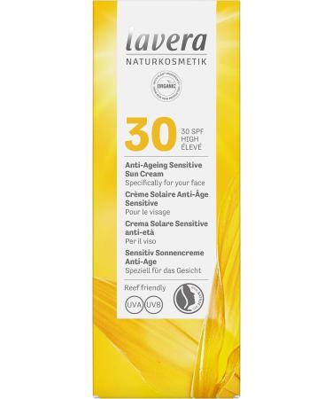 Lavera Anti Aging Sensitive Sun Cream SPF 30 - 50ml - Buy Online on GoSupps.com