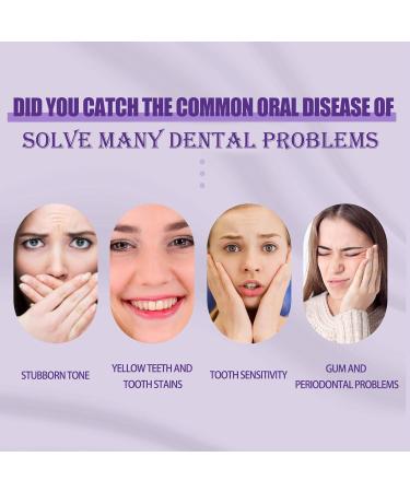 Purple Teeth Whitening Powder - V34 Purple Corrector & Stain Remover for Coffee Smoking & Tea (2PCs) | Effective Teeth Whitening Solution - Buy Online on GoSupps.com