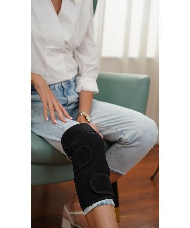 UTK Heated Knee Brace Wrap - Far Infrared Therapy for Knee and Leg Pain Relief | 6 Jade Stones | 3 Heat Settings | EMF Free | Auto Shut Off - Buy Online on GoSupps.com
