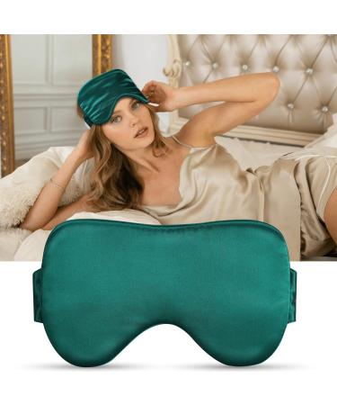 Silk Sleep Mask - Eye Mask for Sleeping for Men & Women Mulberry Silk Eye Covers for Sleeping Mask Blackout (Castleton Green)