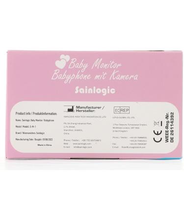 Sainlogic 1080p FHD Video Baby Monitor with 5 LCD Display | Night Vision Temperature Alarm & Intercom | Ideal for International Shipping - Buy Online on GoSupps.com