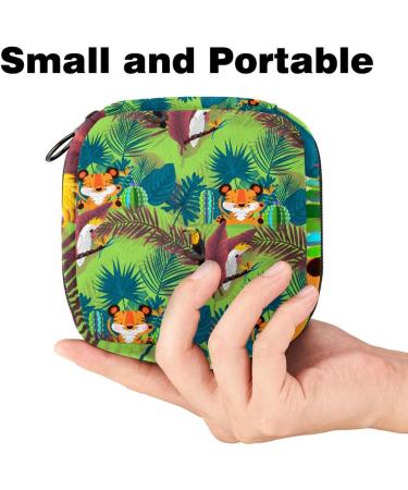 Tiger Tropical Women's Tie-Up Bags | Large Menstrual Cup Pocket & Zipper | Multi-Colored Period Inserts Panty Loos & Tampons - Shop Now! - Buy Online on GoSupps.com