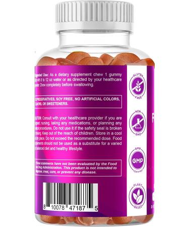 Vitamatic Folic Acid Gummies 1000 mcg - Essential Prenatal Vitamins for Mom & Baby - 120 Vegan Gummies - Buy Online on GoSupps.com