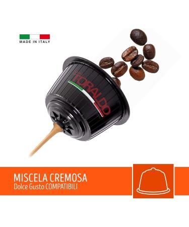 Toraldo Coffee CAFF TORALDO Dolce Gusto* compatible capsules 100 units creamy mixture Creamy mixture 100 Unit Confezione da 1 - Buy Online on GoSupps.com