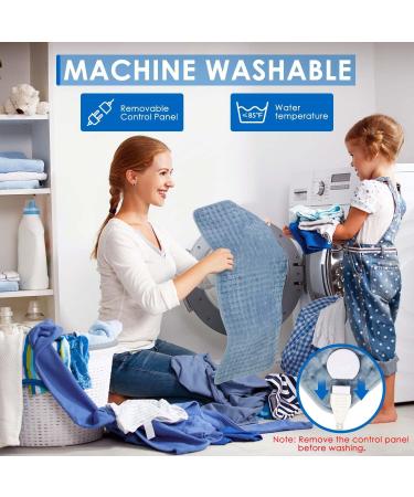 YKDIRECT Large Heating Pad 17*33 - Electric Heat Pad for Pain Relief - 10 Levels & 90 Mins Auto Off - Gray Flannel - Buy Online on GoSupps.com