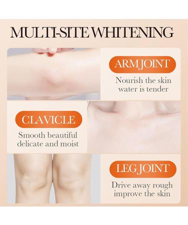 Skin Li-ghtening Cream - Wh-itening Body Cream for Dark Knuckle - Vitamin C & Niacinamide Skin Blea-ching Cream - Bri-ghtening Cream for Black Skin - Body Moisturiser for All Skin Types (140g) - Buy Online on GoSupps.com