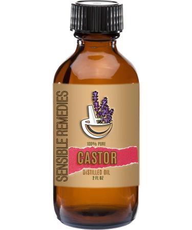 Sensible Remedies Castor Oil 100% Pure and Natural Distilled 2 fl oz